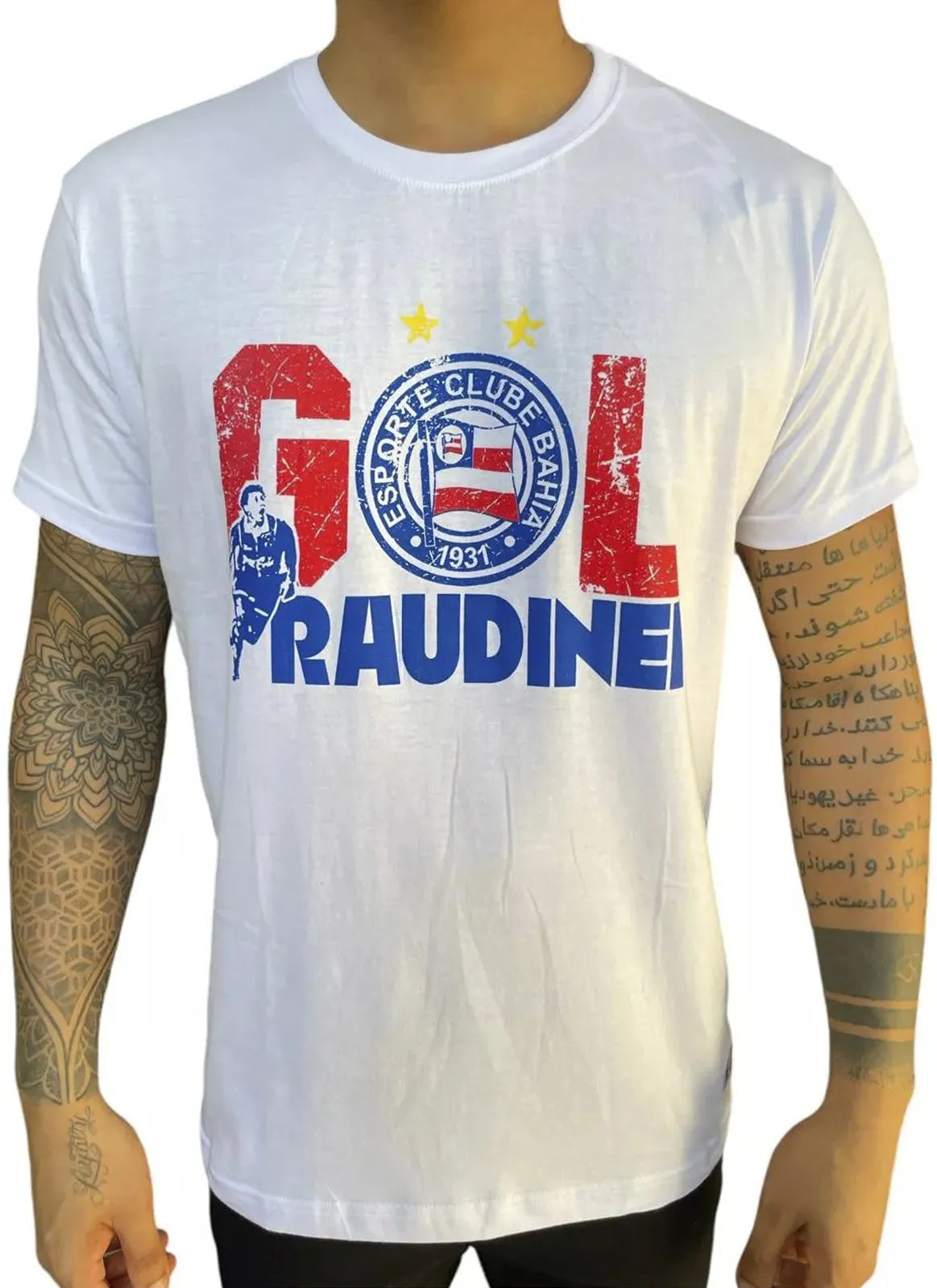 T-shirt Algodão Raudinei Branca - Masculino