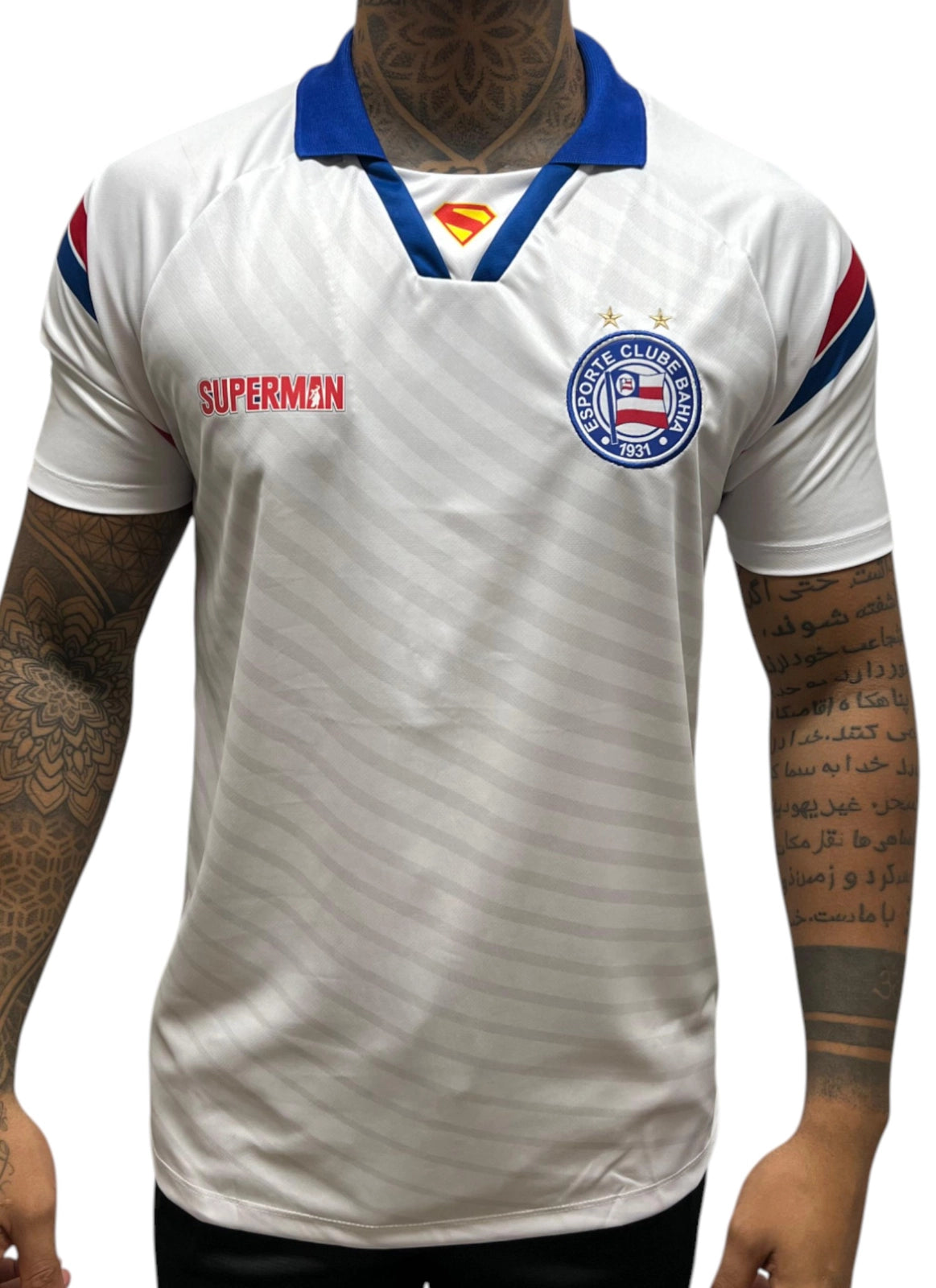 Camisa Superman Casual 2025 Branca Masculina